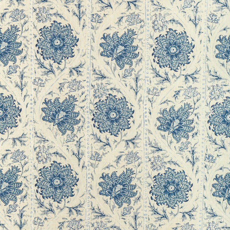 Calico Vine Fabric, Porcelain