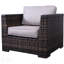 Ensemble de chaises de patio entièrement assemblées avec coussins et repose-pieds, durables et résistantes aux intempéries pour un confort extérieur