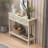 Farmhouse Style Console Table With Dual-Tone Design, 2 Drawers And Bottom Storage Shelf – Rustic Side Table For Entryway, Living Room And Hallway-1860573886