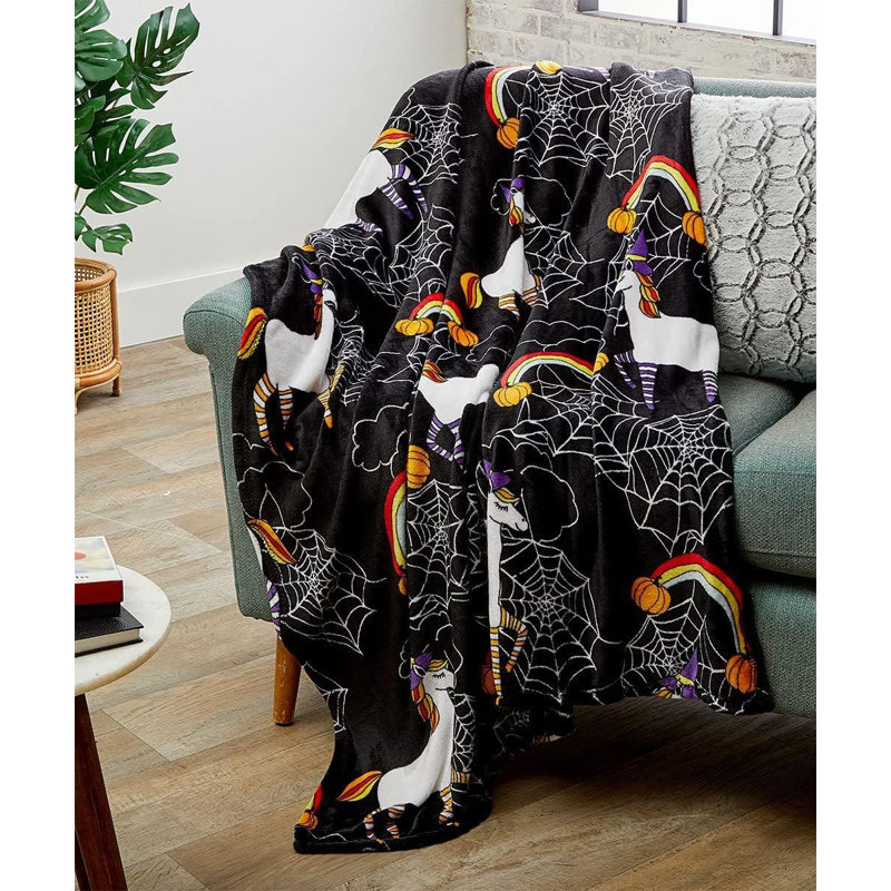 Jeté décoratif ultra doux et moelleux d'Halloween Kate 50 pi x 60 l