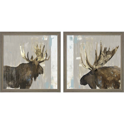 " Moose Tails I & II " by Aimee Wilson 2 - Pieces