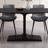 Tailah Black rock plate dining table is modern and simple-131850861
