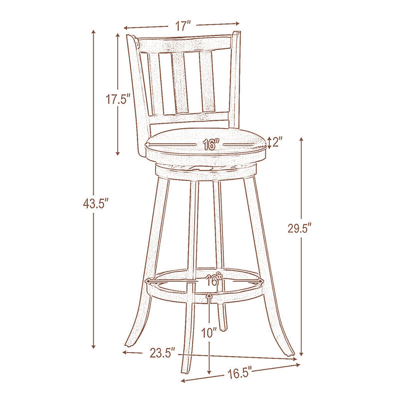 Auburndale Swivel Upholstered Counter Stool with Solid Wood Frame, Bar Stool (29.5” Seat Height)