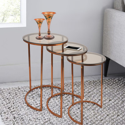 Andie Glass Top Nesting Tables