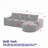 Chenille Fabric Sectional Sofa,No Assembly Required-1587792286