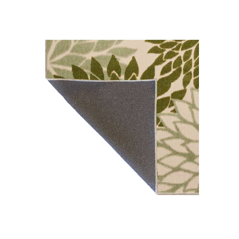 Tapis vert lavable coloré, Sous-tapis rectangulaire de 3 pi 3 po x 4 pi 11 po