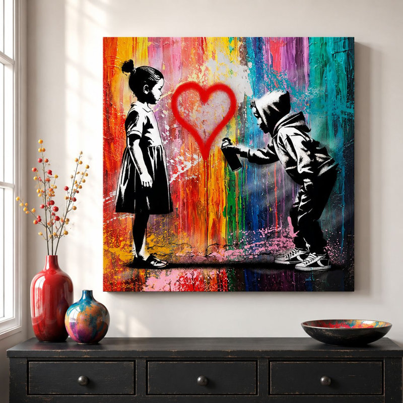 Peinture décorative sur toile