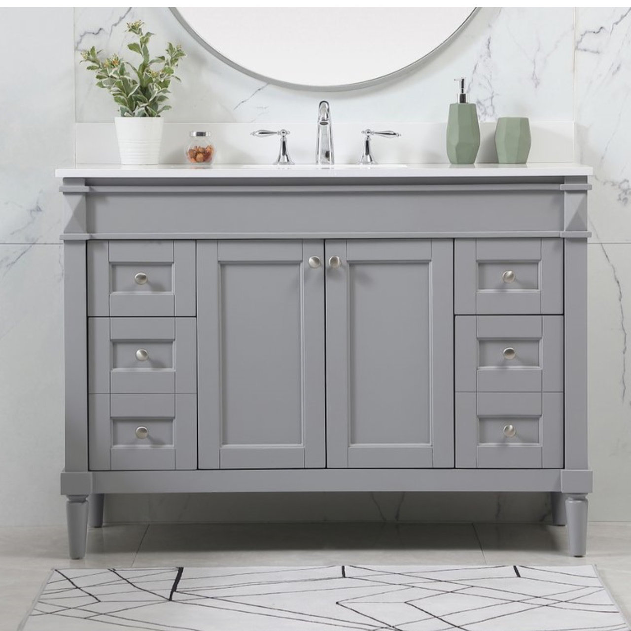 Readington 48'' Single Bathroom Vanity, Gray