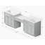 Meuble-lavabo double 103 po avec comptoir-111107765
