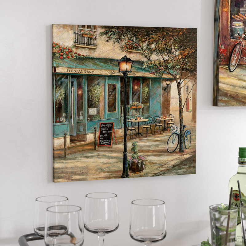 "Jardin Notre Dame II" par Ruane Manning - reproduction d'art sur toile, H 18 po x l 18 po x P 1,5 po