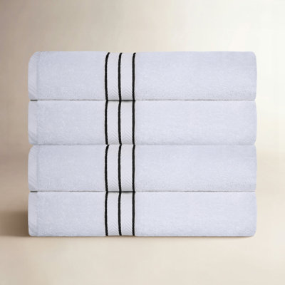 Josann 4-Piece Turkish Cotton Bath Towel Set