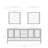 3-Light Modern Black Vanity Light With Bathroom Accessories