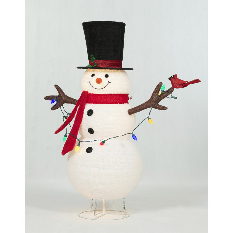 Bonhomme de neige illuminé