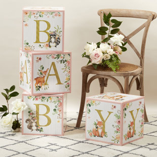 Boîte 4 pièces Woodland Baby Block
