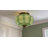 Glass Pumpkin Semi Flush Mount Ceiling Light-131401846