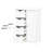 White Bathroom Storage Cabinet, Floor Cabinet With Adjustable Shelf And Drawers