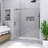56-60 In. W X 72 In. H Reversible Sliding Framed Shower Door In Brushed Nickel Finish-127278575