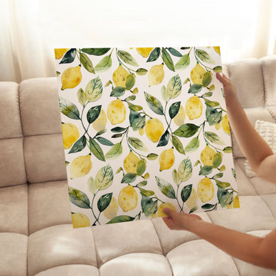 «Food and Kitchen», motif de citron I Cottage, reproduction d'art non encadrée