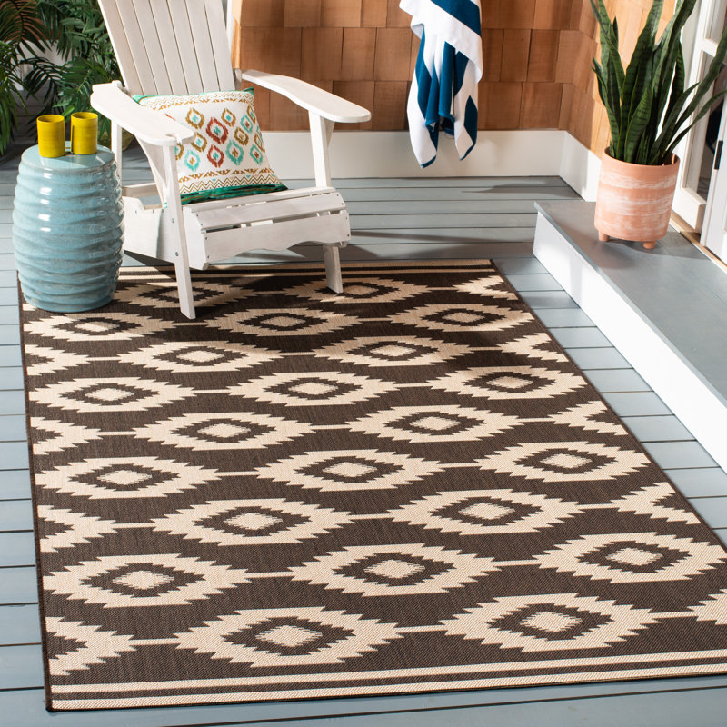 Rohde Southwestern Indoor/Outdoor Area Rug, Rectangle 8' x 10'