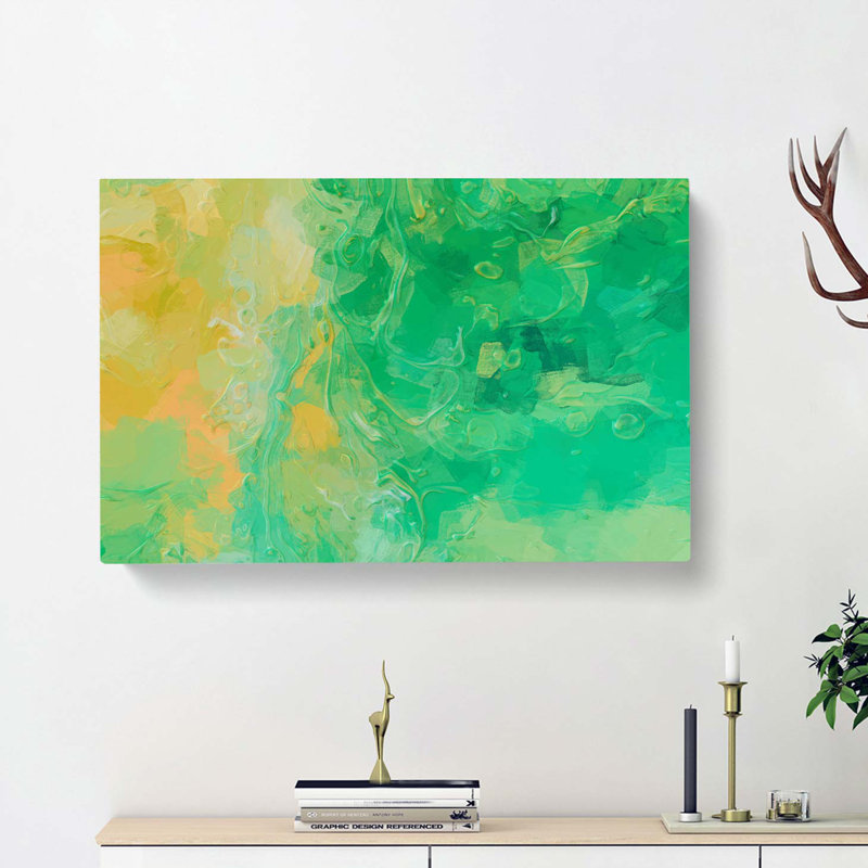 Hold Me In Abstract - Wrapped Canvas Painting, 50cm H x 76cm W x 3cm D