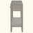 Farmhouse Entryway Console Table with 3 Drawers and Bottom Shelf, Minimalist Sofa Table with Iron Handles for Living Room Hallway Bedroom Office-926342209