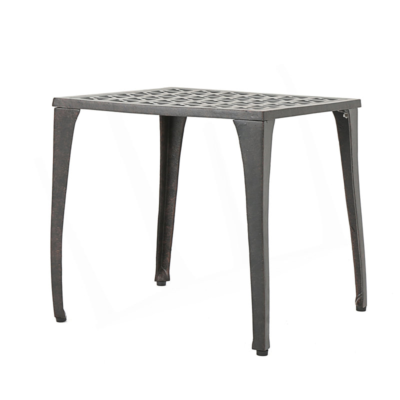 Table d'appoint d'extérieur avec grillage complexe