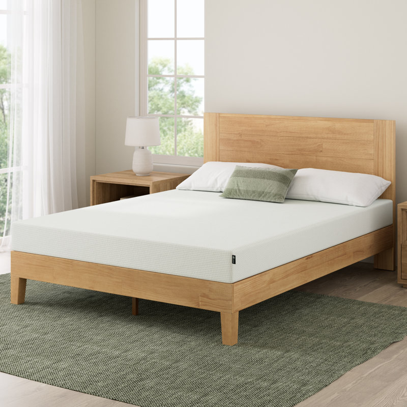 Zinus Medium Firm Green Tea Memory Foam Mattress, Short Queen, 8