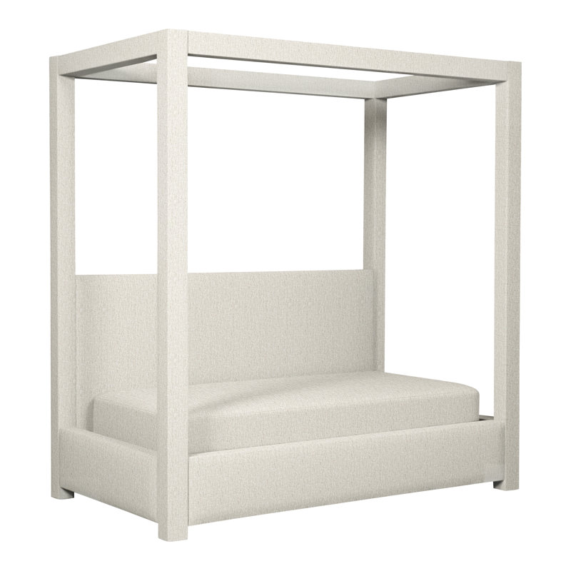 Thom Filicia Home Twin Solid Wood Daybed, Nomad Snow Crypton® Chenille