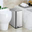 Stainless Steel Step On Kitchen Trash Can - 28L