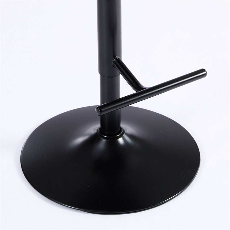 Ensemble de tabourets de bar pivotants, tabourets de bar rembourrés en polyuréthane à hauteur de comptoir avec dossier, tabourets de bar réglables de 26 po à 33 po, tabourets de bar avec repose-pieds