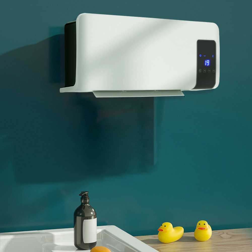 Living And Home 2000W 113 BTU Electric Wall Mounted Space Heater with Adjustable Thermostat
