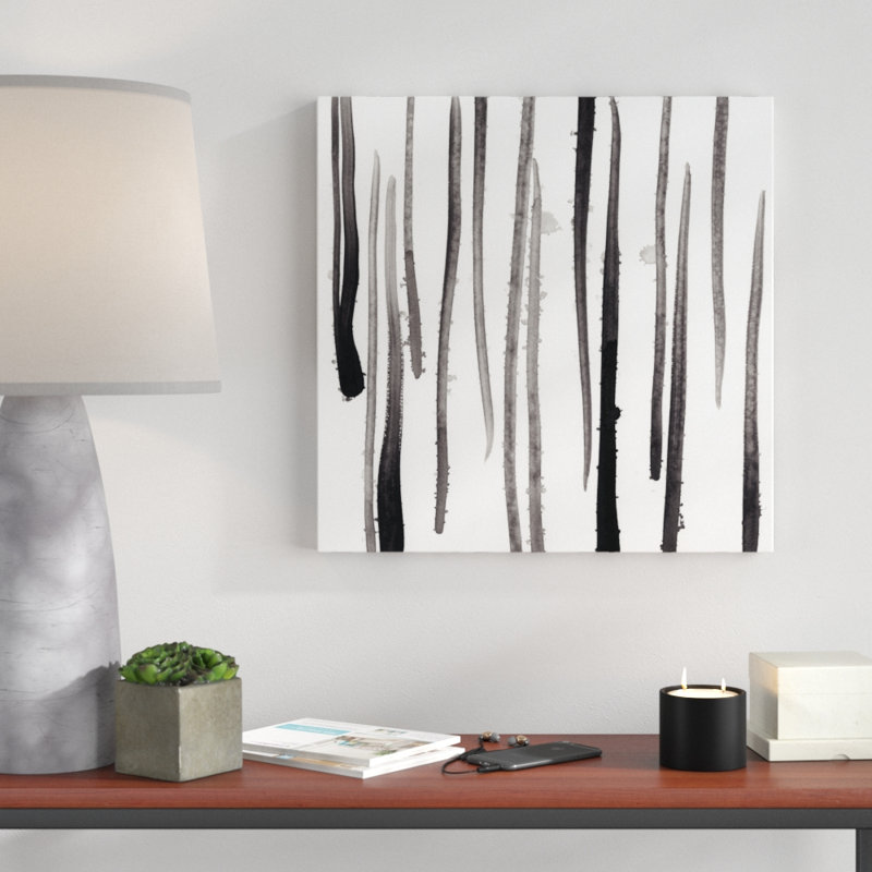 Monochrome Gestures V by June Erica Vess - Wrapped Canvas Print, 51cm H x 51cm W