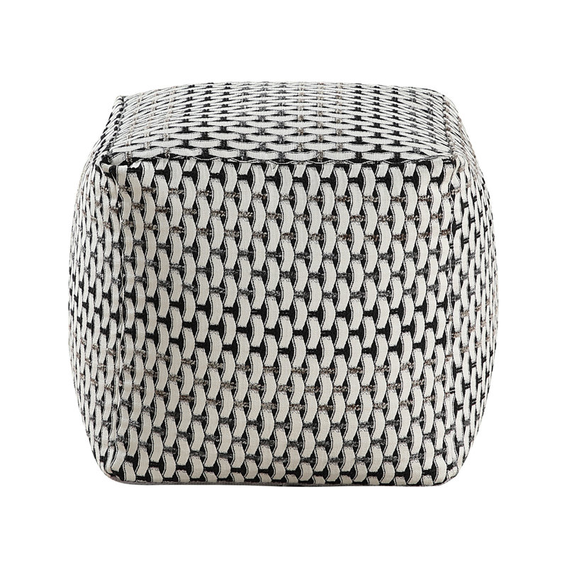Pouf carré avec tissu, antidérapant, capacité de 300 lb, multicolore, revêtement H 16 po x l P 16 po x 16 po x 16 po