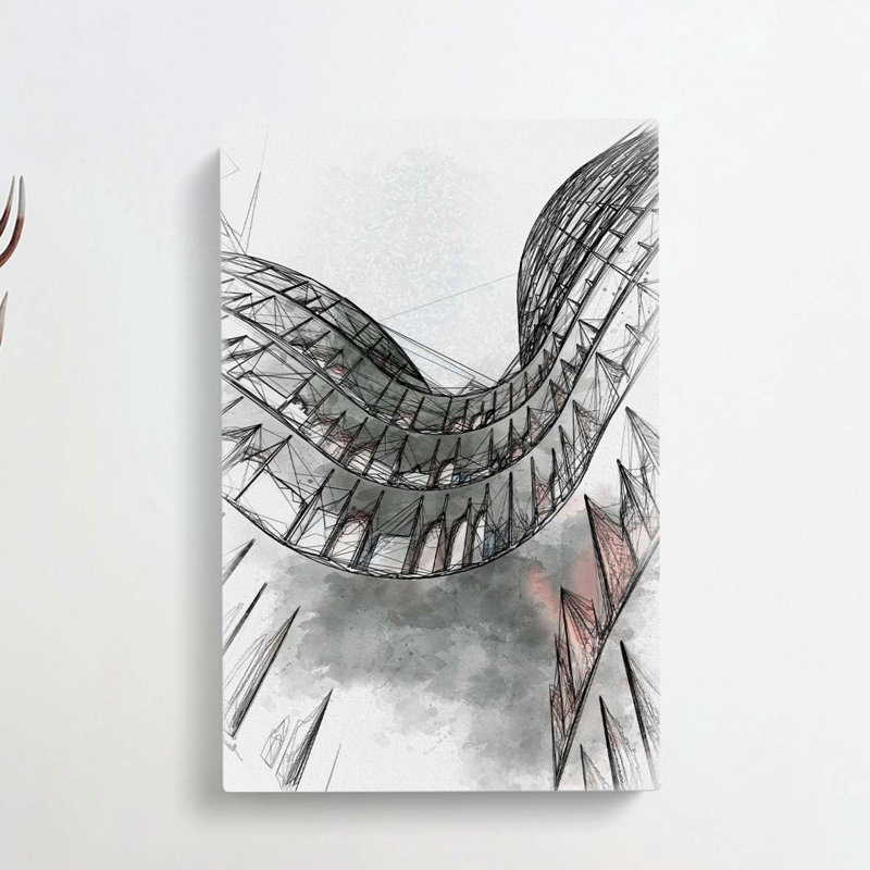 Sketching the Architecture Vol.25 - Wrapped Canvas Drawing - Wrapped Canvas, 76cm H x 50cm W x 3cm D