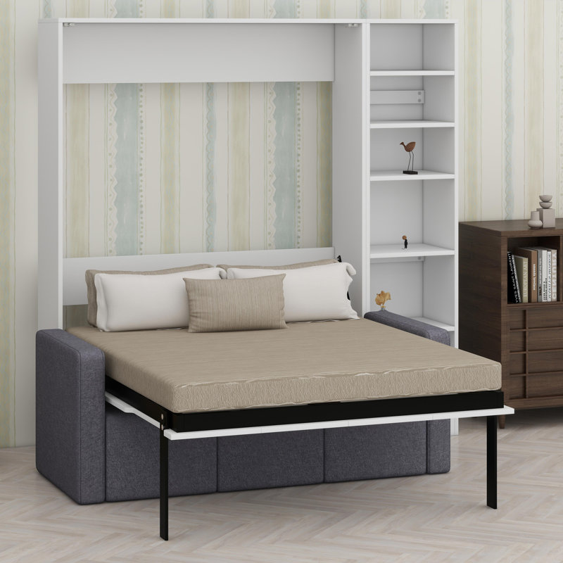 Lit escamotable avec canapé et tablettes Murphy
