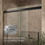 Porte de baignoire coulissante sans cadre Pleat H 63-9 / 16 "avec verre trempé transparent de 5/16 po d'épaisseur-71122768