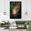 «Leopards Turquoise Eyed Leopard», reproduction sur toile-2106742446