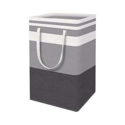 Panier à linge portable - Panier à linge en tissu de grande capacité pour laver et sécher les vêtements - Panier à linge sale lavable à l'eau