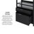 Transitional Wide Reeded Bookshelf With Drawers On Bottom
