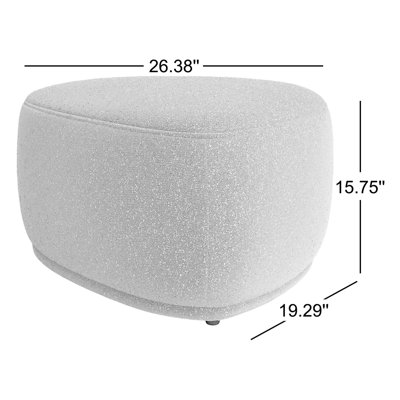 Adna 26.5'' Triangular Upholstered Ottoman