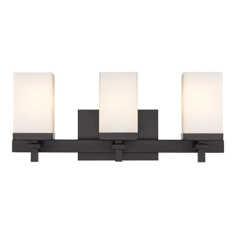 Azamat 3 - Light Dimmable Vanity Light, Matte Black, 3 lights