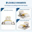 Grand / double / simple lit en velours avec tête de lit réglable et rangement à 2 tiroirs avec plateforme et sommier sans assemblage facile pour la chambre à coucher-130117371-130117377