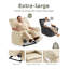 Fauteuil inclinable surdimensionné de 41,7 po de largeur avec chaleur et massage, fauteuil inclinable manuel en cuir de polyuréthane avec rembourrage en éponge 1,5X-603615437