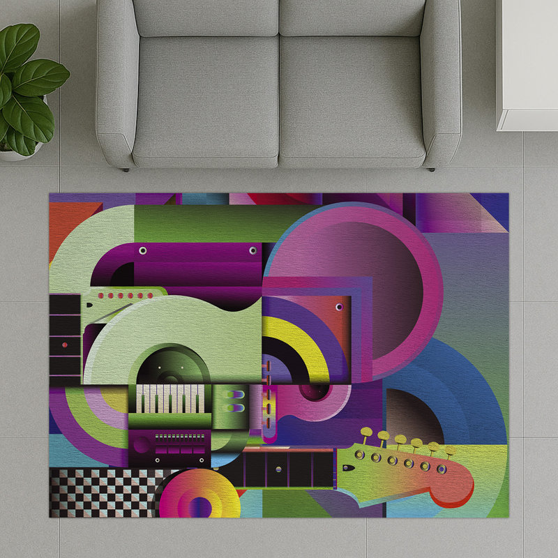 Geometric Area Rug, Rectangle 155 x 230 cm