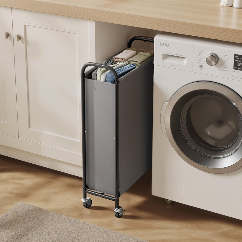 Panier à linge mince en tissu Oxford 80L