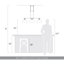 Luminaire suspendu linéaire 3 lumières Laramy-107150109-107150122