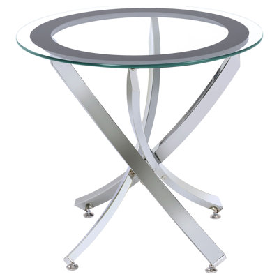 Table de bout chromée