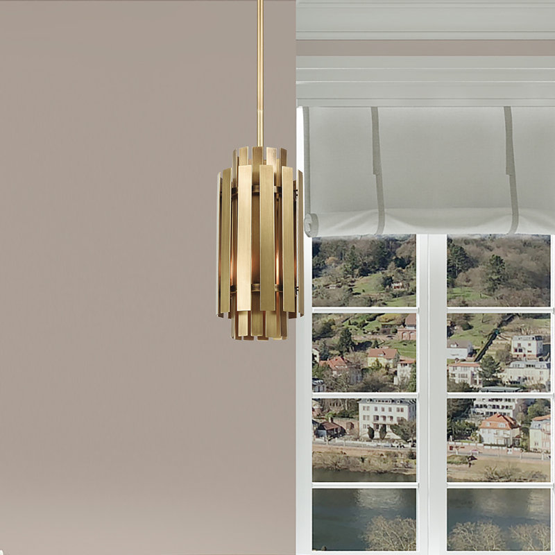 Luminaire suspendu cylindrique à 1 lumière Greenwich