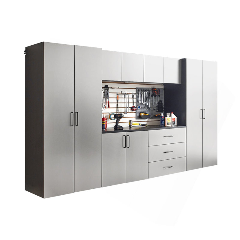 Astro Series 128 In. W X 79 In. H X 20 In. D Garage Cabinet Set A (7-Piece)