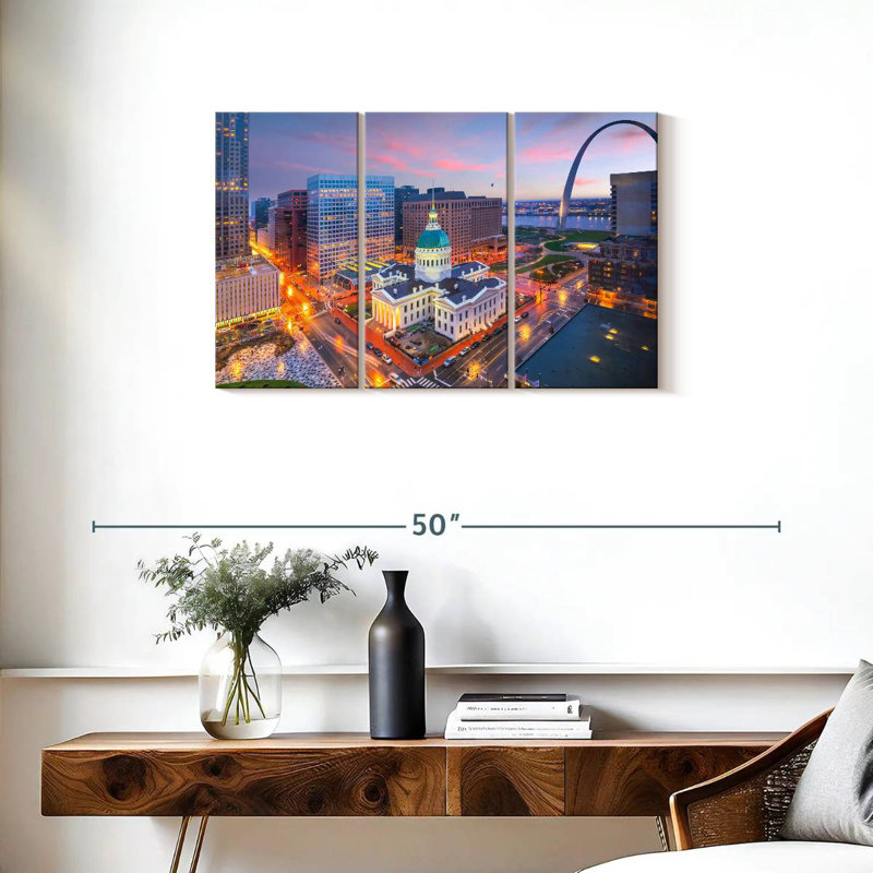 Paysage urbain du Missouri, H 20 po x l 33 po